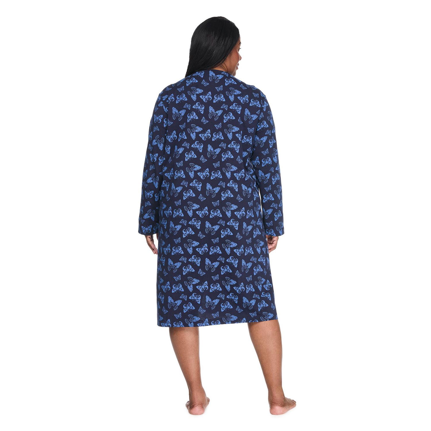 Chemise de nuit zippée Iyla Plus pour femmes
