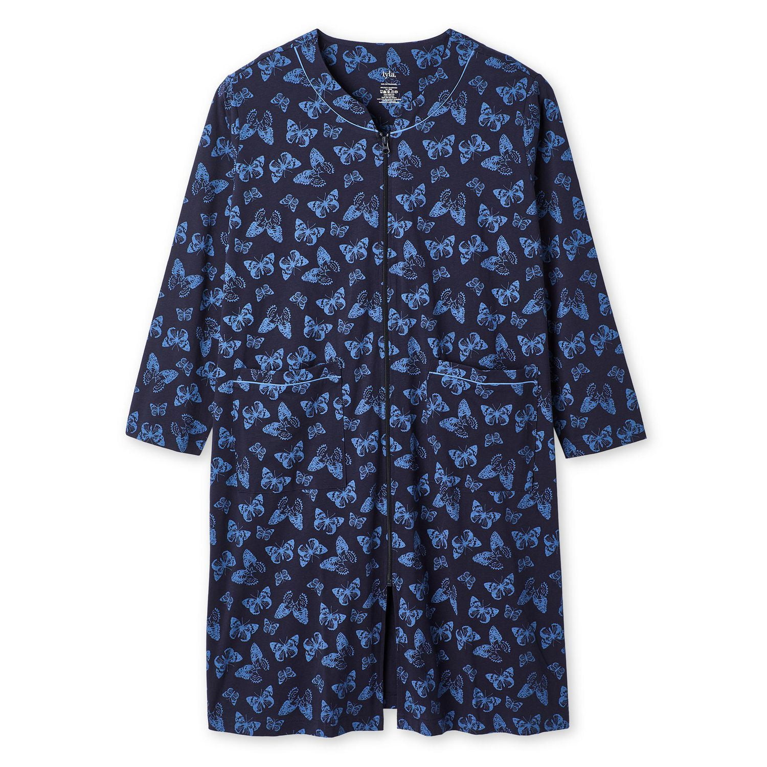 Iyla Women's Plus Zip-Up Nightgown