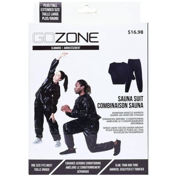 GoZone Sauna Suit – Black, Non-restrictive fit 