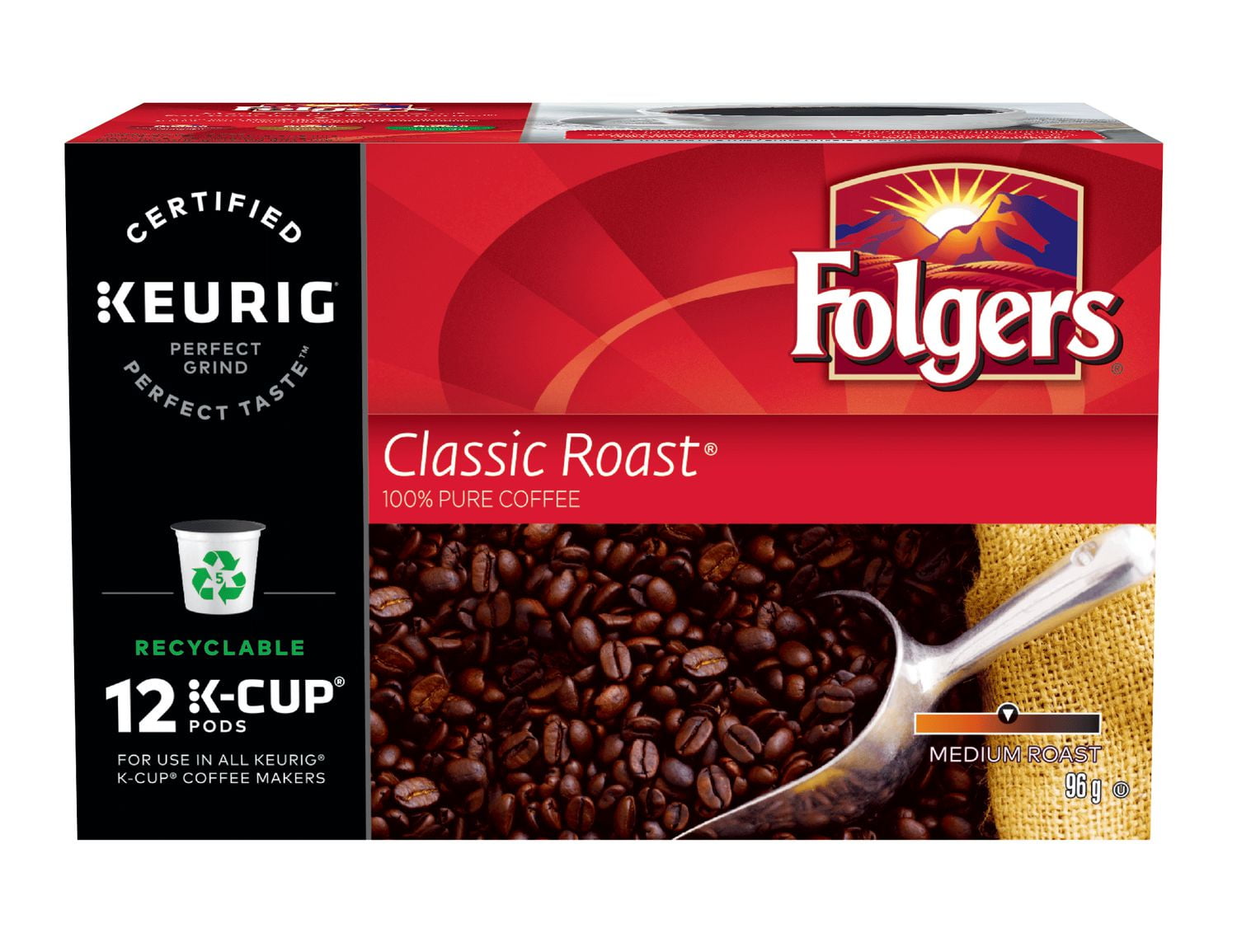 Folgers Classic Roast K-Cup Coffee Pods 12 Count | Walmart Canada