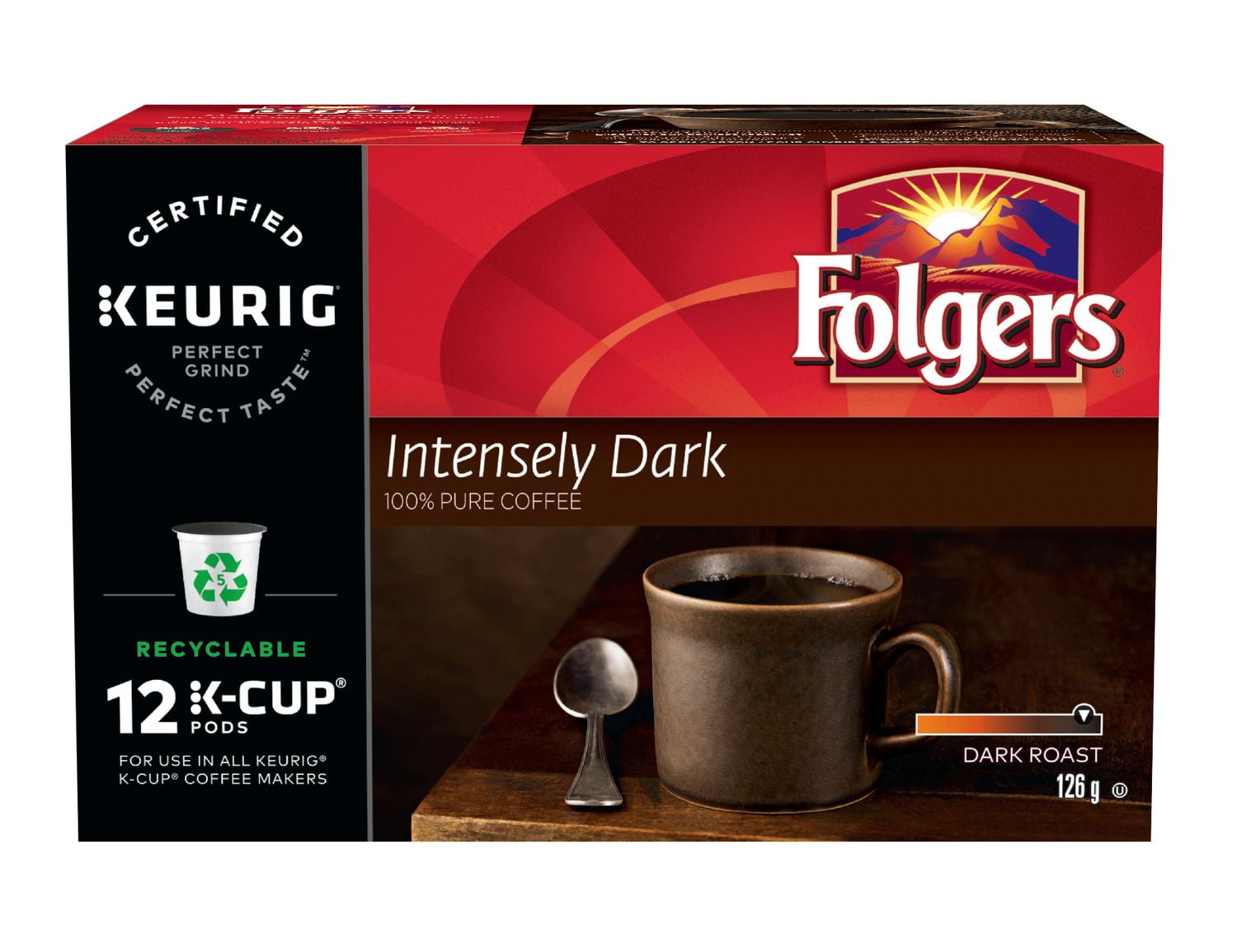 Folgers Intensely Dark KCup Coffee Pods 12 Count Walmart Canada