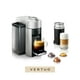 Machine à café et espresso Vertuo de Nespresso par De'Longhi avec mousseur à lait Aeroccino, Argenté – image 1 sur 9