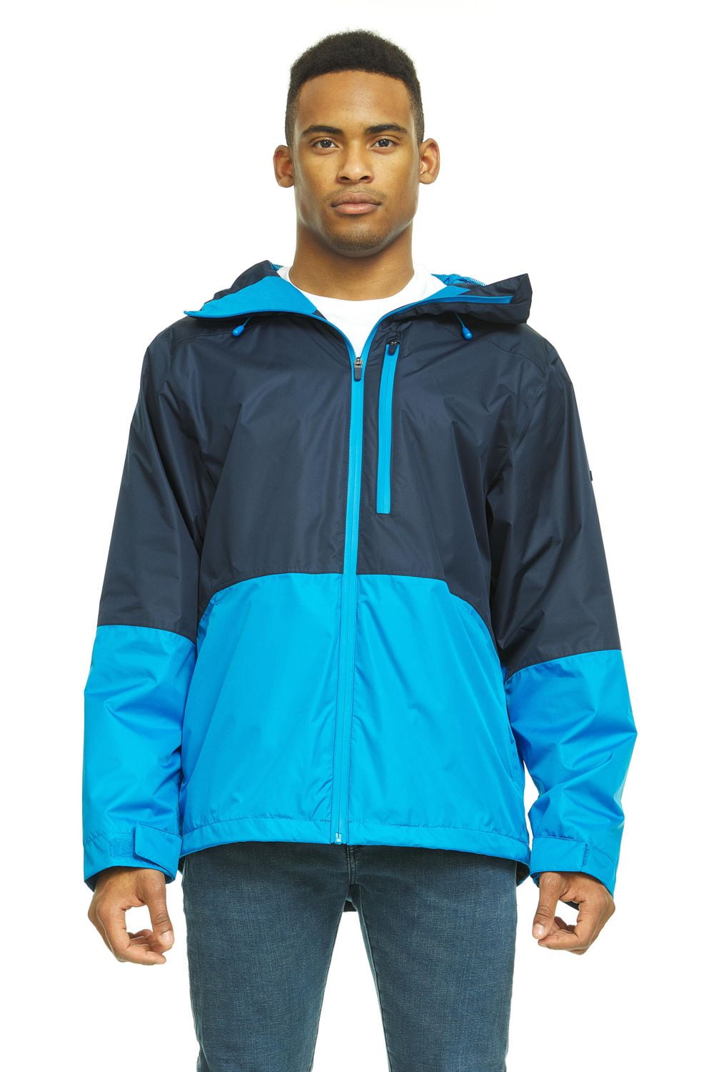 Swiss Tech Mens Hooded Waterproof Rain Jacket