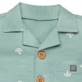 thumbnail image 3 of modern moments™ by Gerber® - Short Sleeve Romper - Teal Paper Boat, 3 of 5