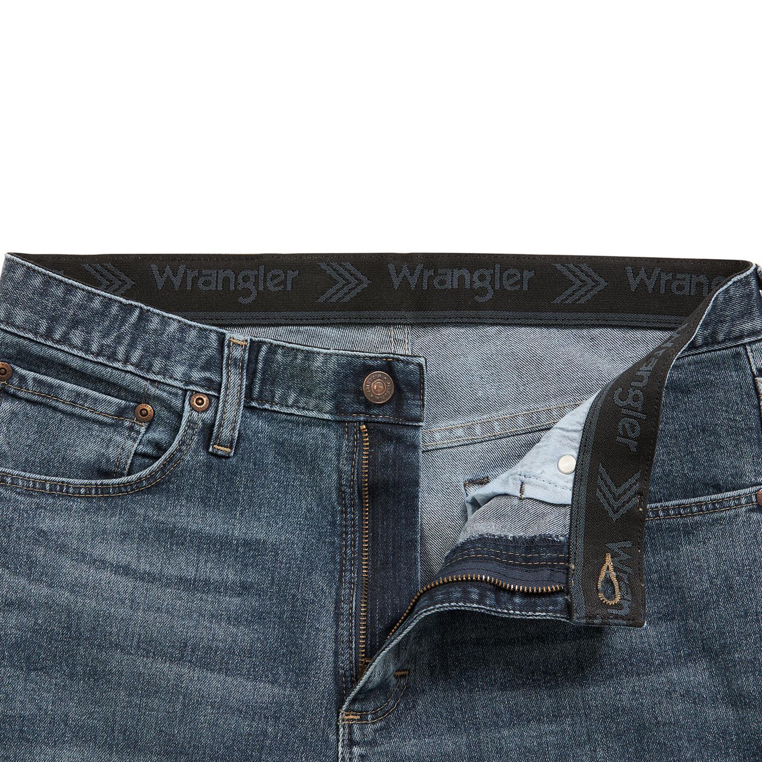 Wrangler Men's 47 Regular Mid Rise Regular Fit Boot Cut Jeans - Prewash