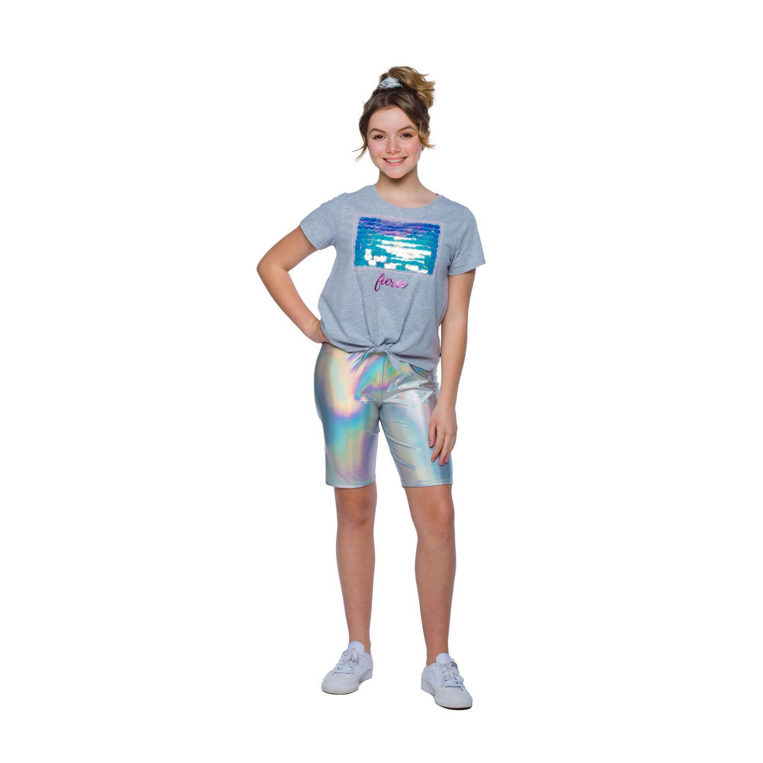 Fille Mini Pop Kids Be Fierce Box Front Tie Top