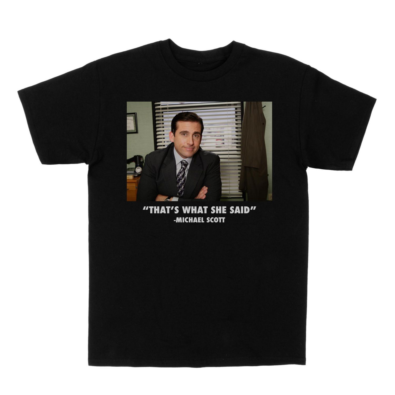 The Office T-shirt manche courte côtelés à col rond pour femmes