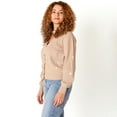 thumbnail image 3 of Devoted Knit Button-Up Cardigan with Floral Details, 3 of 5