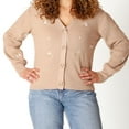 thumbnail image 5 of Devoted Knit Button-Up Cardigan with Floral Details, 5 of 5