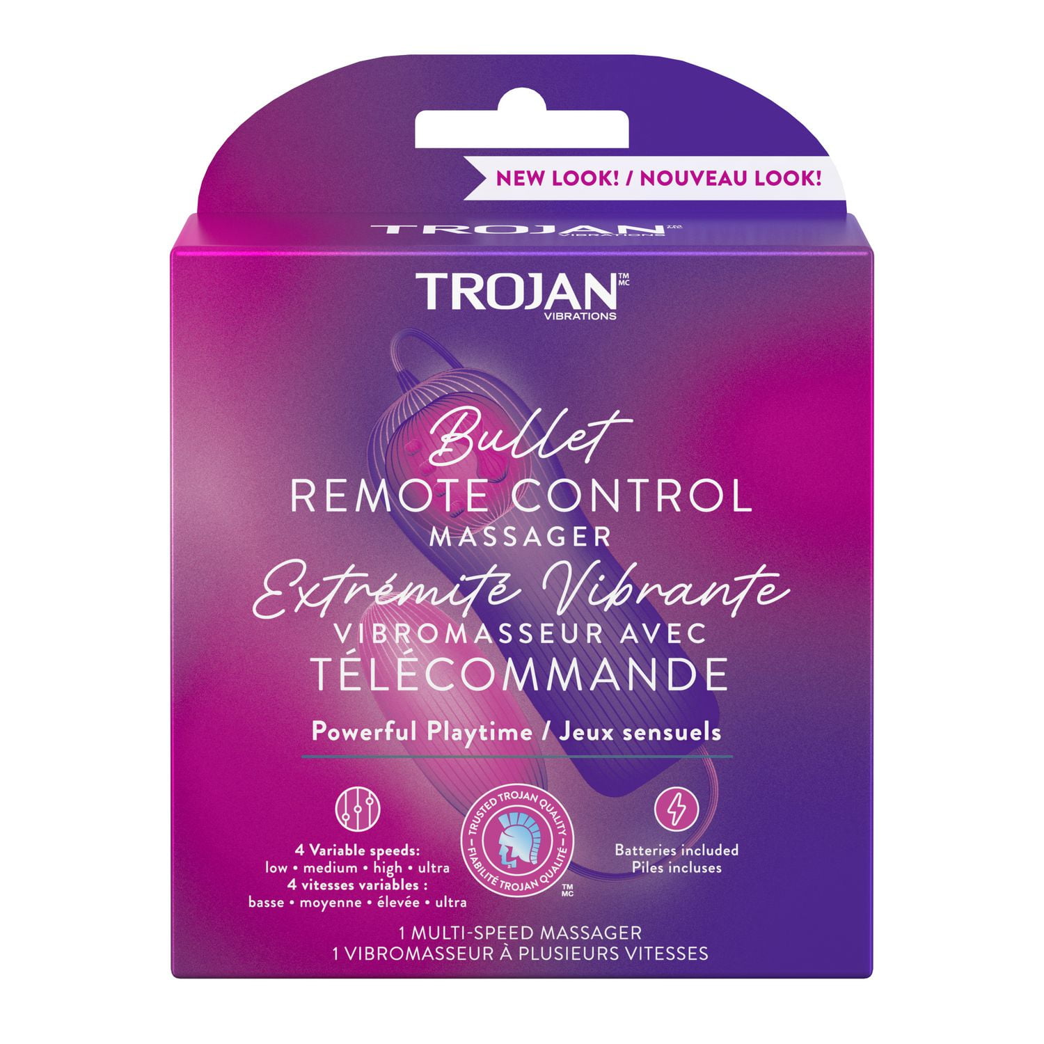 Trojan Vibrations Vibrating Bullet Remote Control Massager Walmart Canada