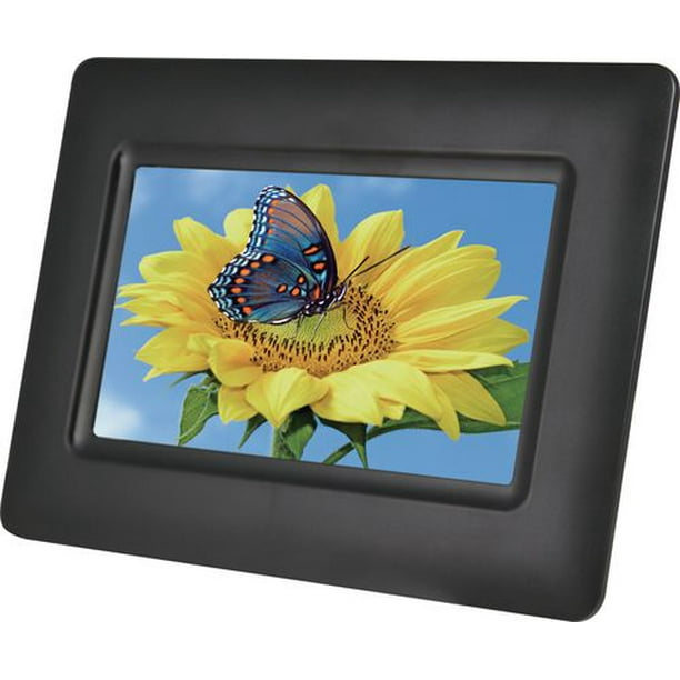 Sylvania SDPF651 6.5Inch Digital Photo Frame with Clock and Calendar Functions (Black