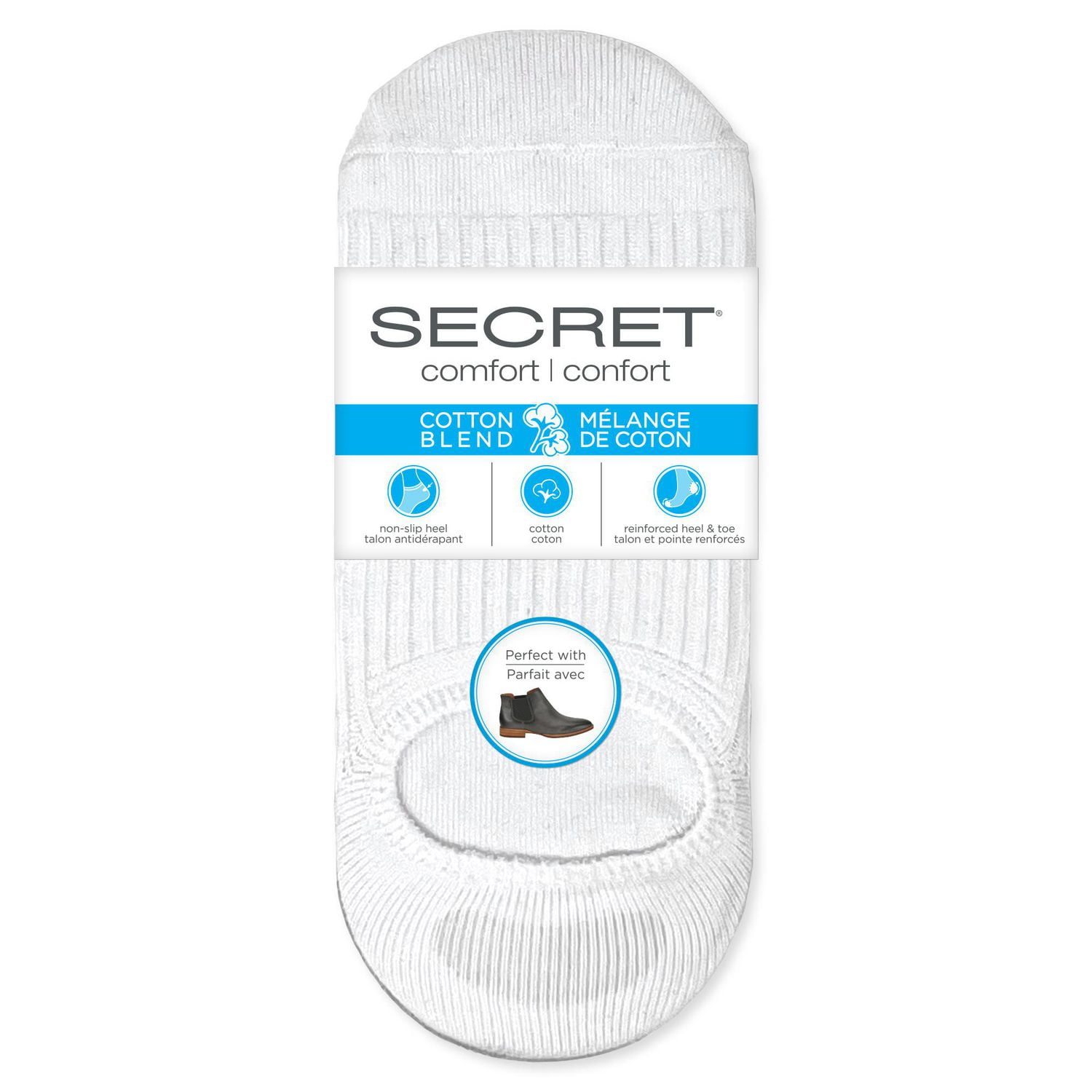Secret P3 Ribbed Bootie Sock, Sizes:  6-10