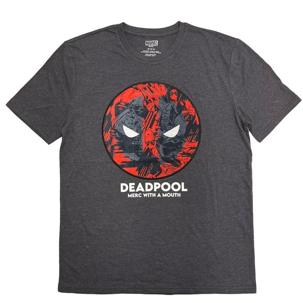 Deadpool Classic Logo Zip-Up Hoodie With Sleeve Print