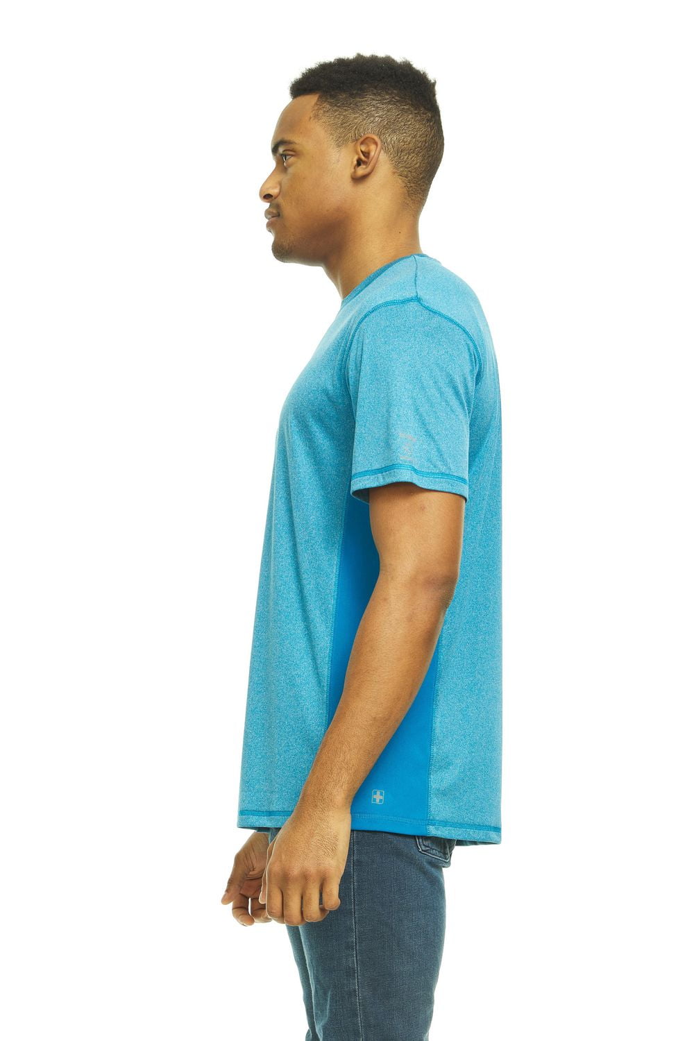 Swiss Tech Mens Short Sleeve Sun Protection Tee