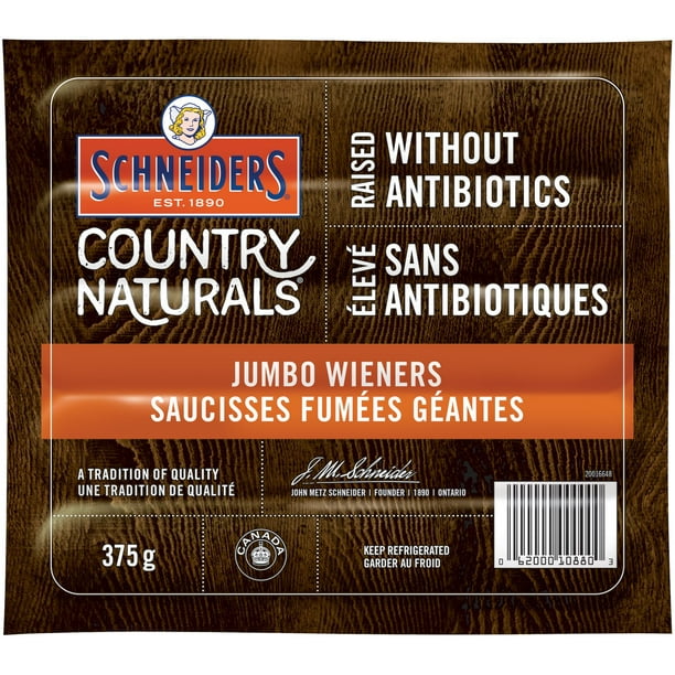 Schneiders® Country Naturals Saucisses fumées géantes, 375 g