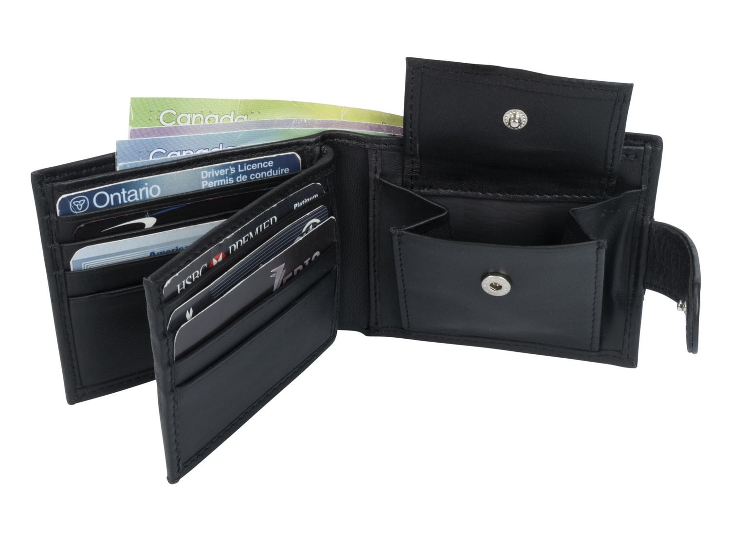 R70 Men's Tab Wallet with Coin and Wing, Quick, efficient cash storage
