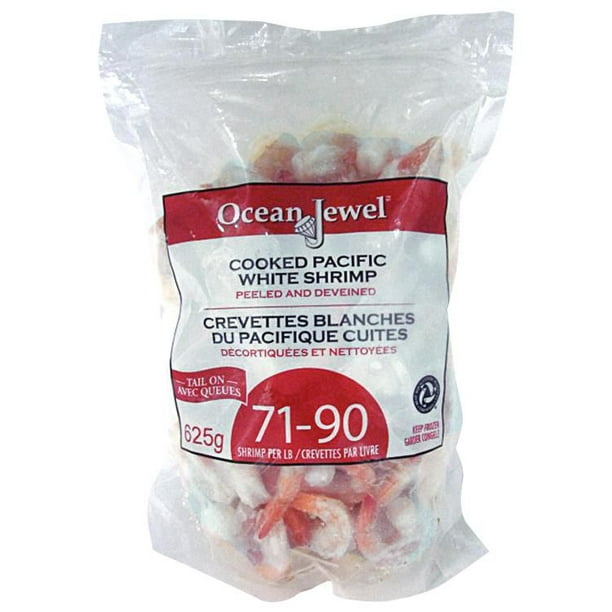 Ocean Jewel Crevettes blanches du Pacifique cuites avec queues