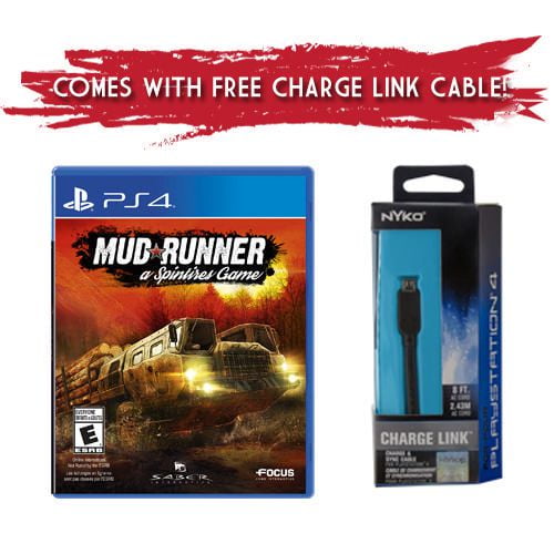 Spintires Mudrunner (PS4) with bonus Nyko Charge Link Cable