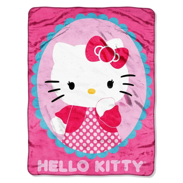 Hello Kitty Jeté en peluche - rose foncé