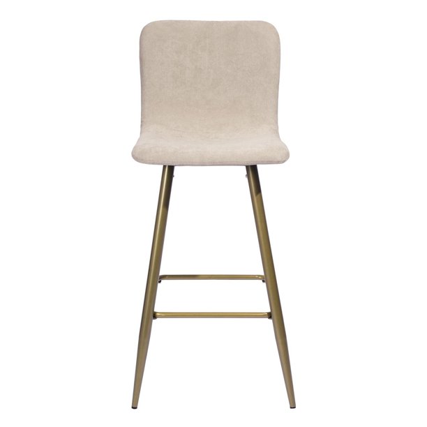 Tabourets de bar en tissu or beige de 29 po Homycasa - ensemble de 2