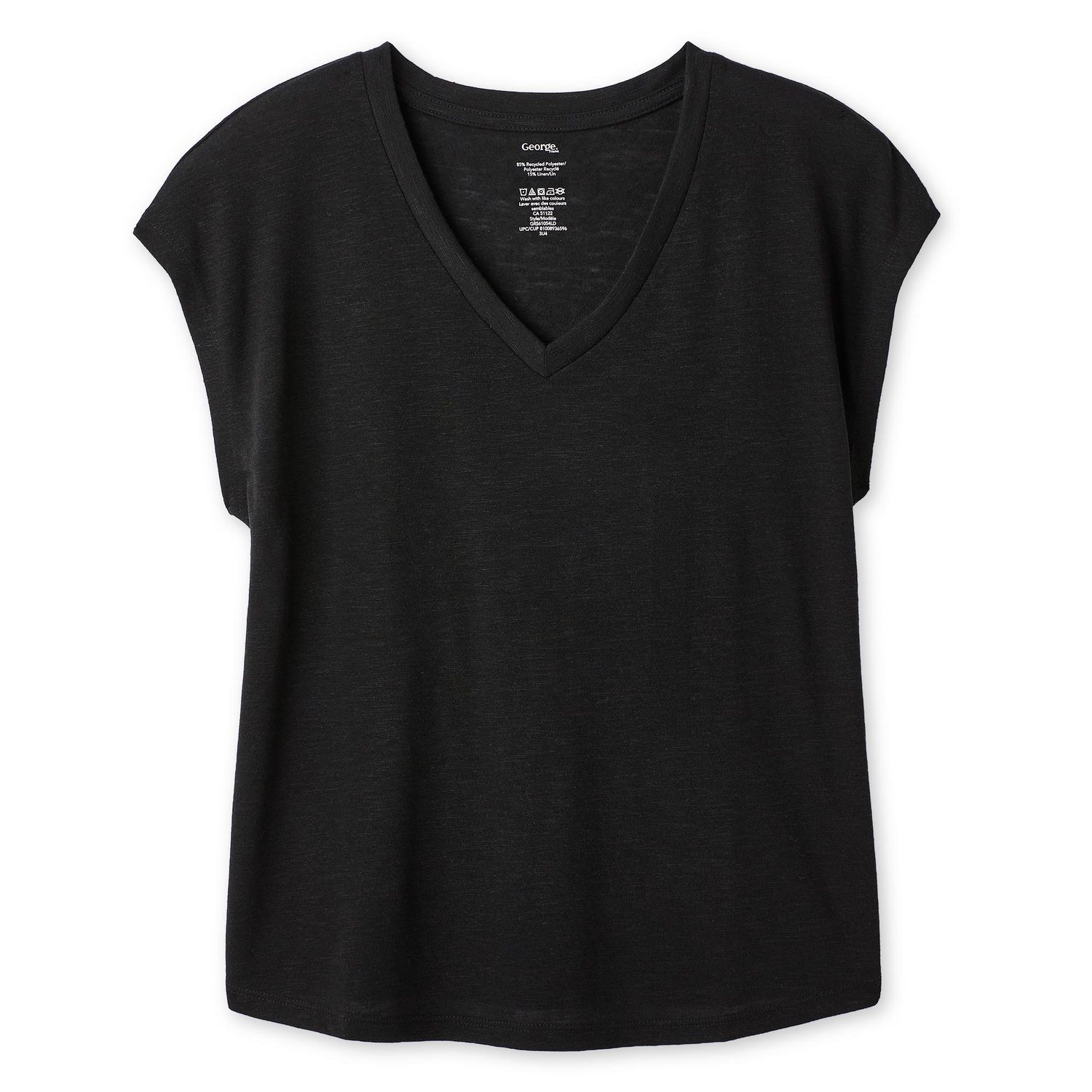 George Women's V-Neck Dolman-Sleeve Top