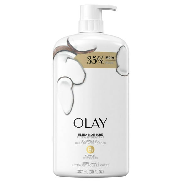 Olay Ultra Moisture Body Wash with Coconut Oil, 887 mL