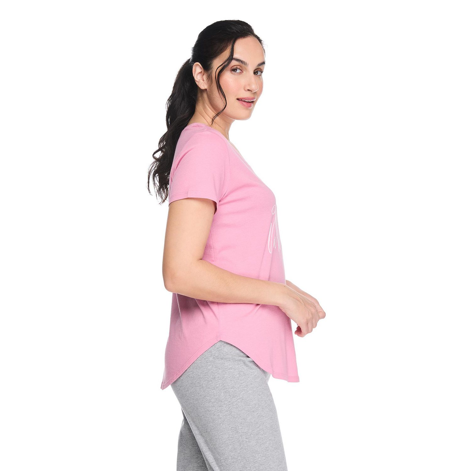 T-shirt de nuit avec encolure dégagée George pour femmes
