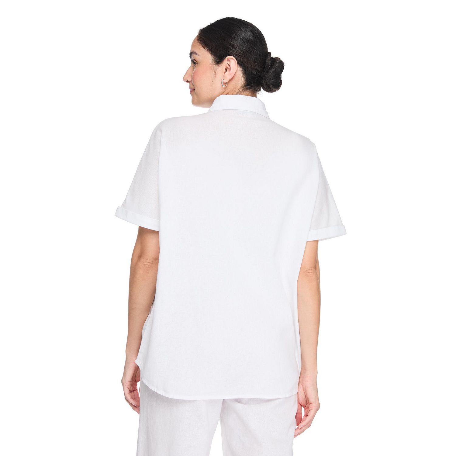 Chemise de camp en mélange lin George pour femmes