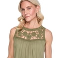 thumbnail image 4 of Iyla Women's Crochet Yoke Tank Top, 4 of 6