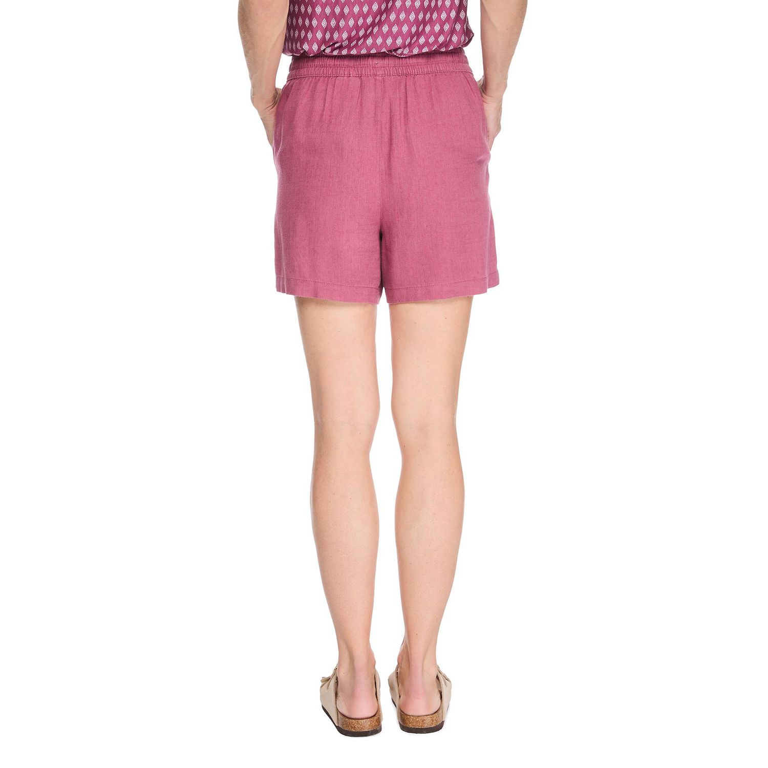 Short en mélange de lin Iyla pour femmes