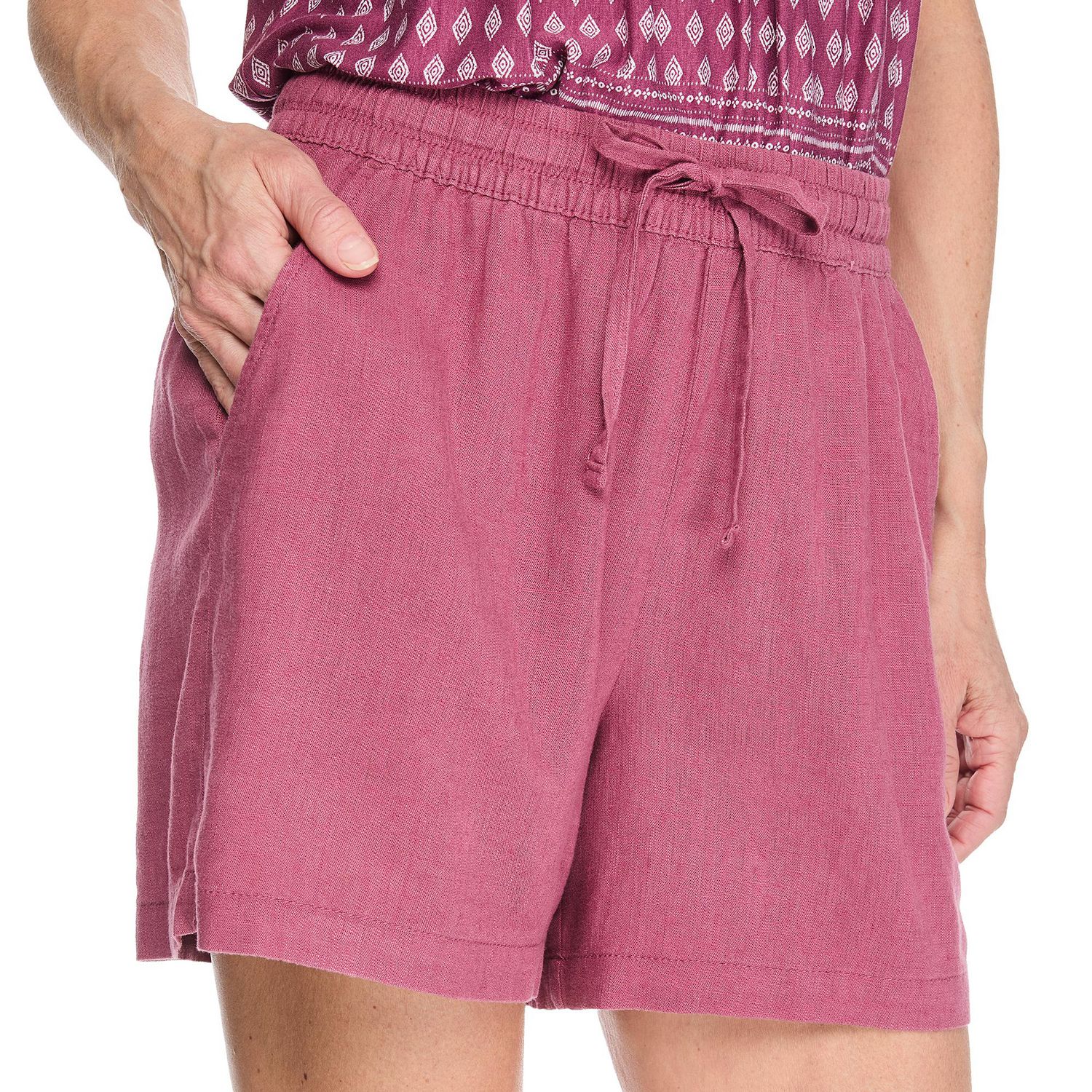 Short en mélange de lin Iyla pour femmes