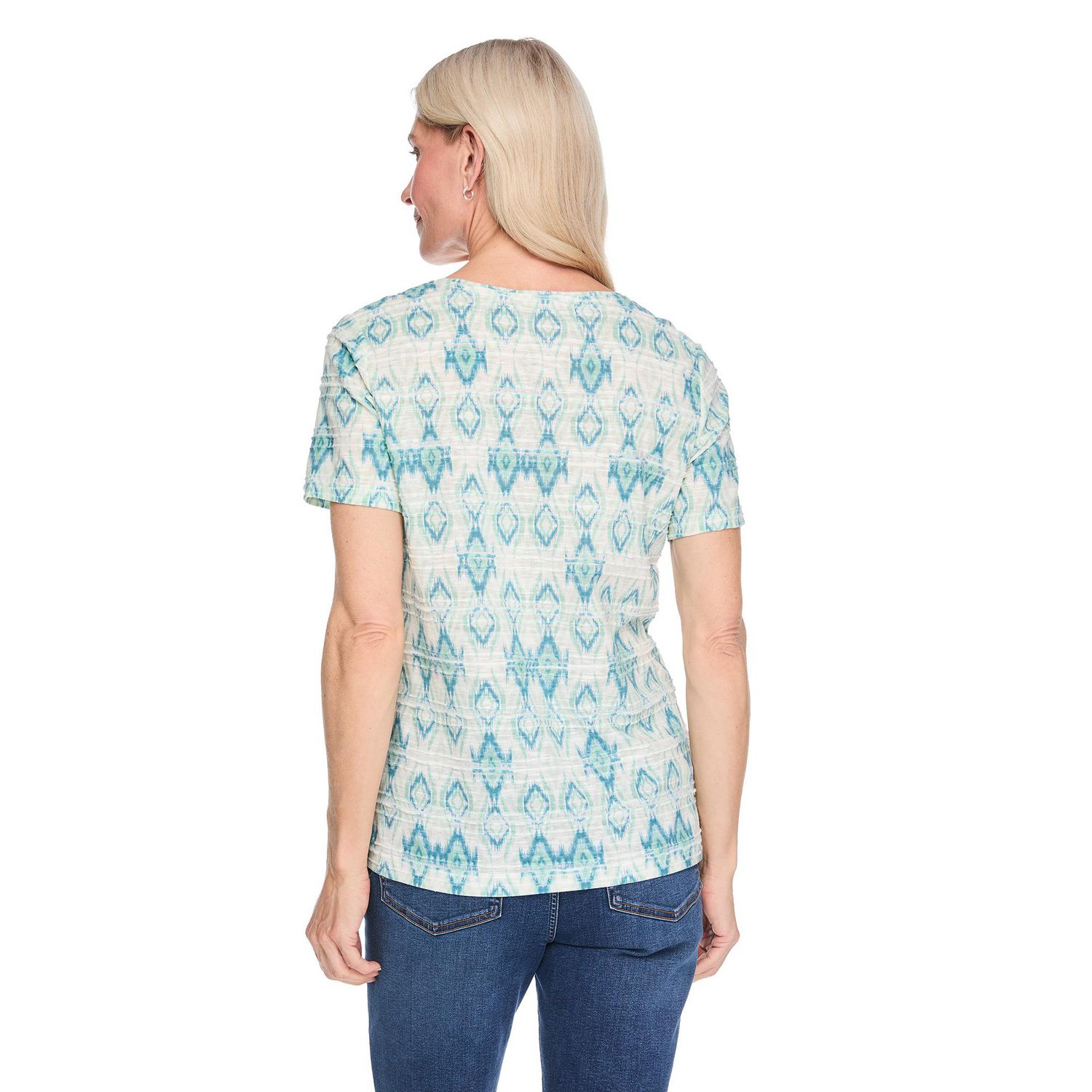 T-shirt imprimé en jacquard Iyla pour femmes