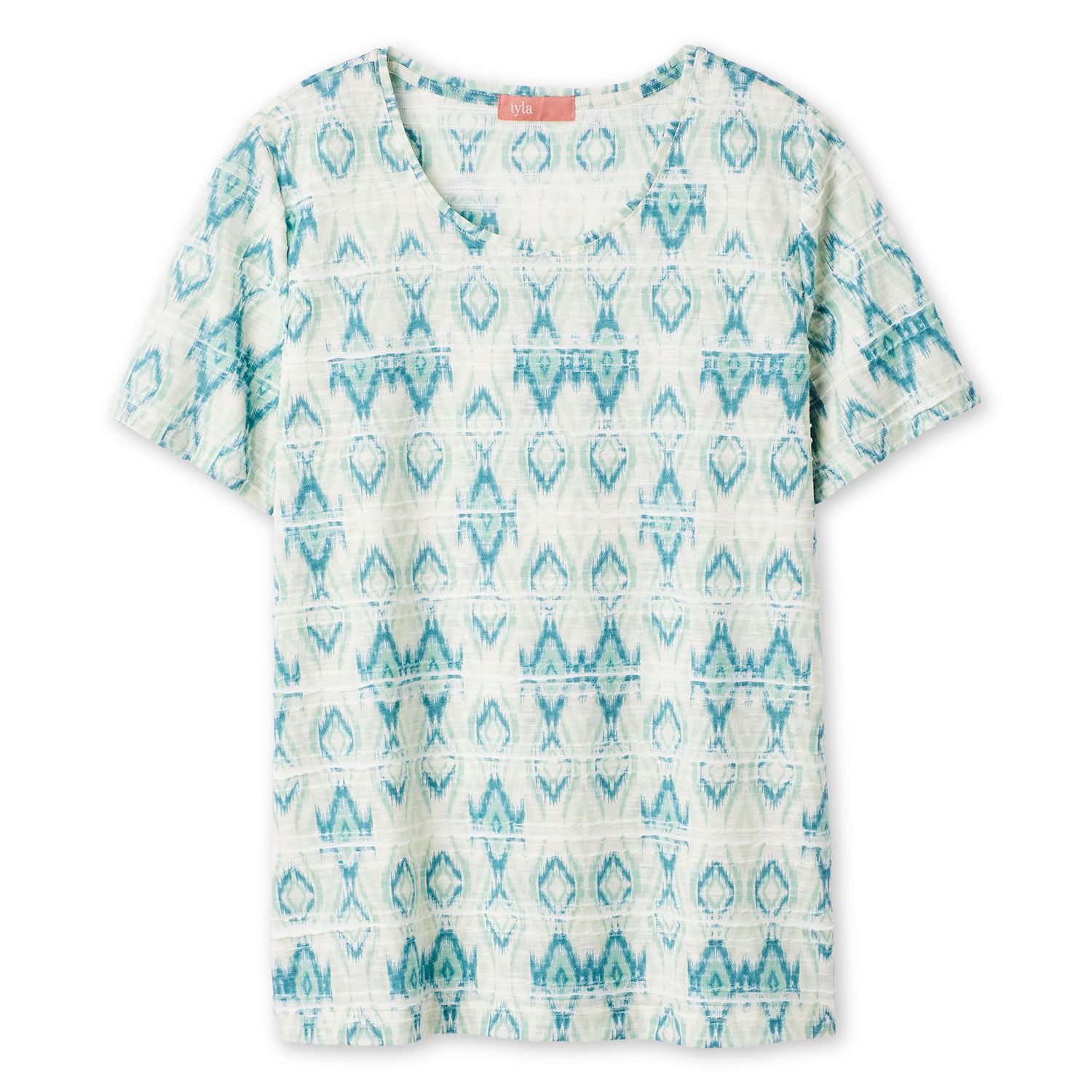 T-shirt imprimé en jacquard Iyla pour femmes