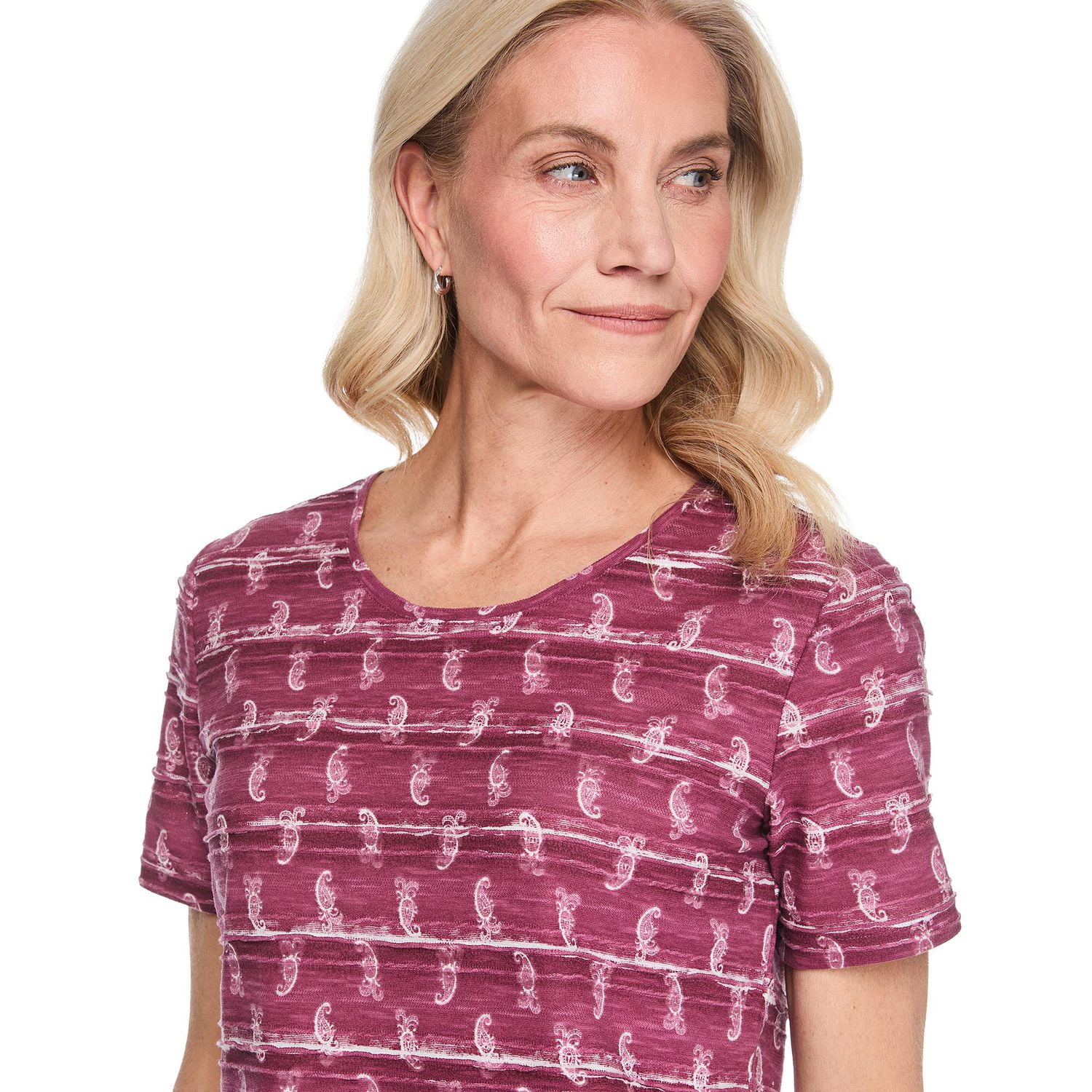 T-shirt imprimé en jacquard Iyla pour femmes