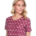 thumbnail image 4 of Iyla Women's Printed Jacquard T-Shirt, 4 of 6