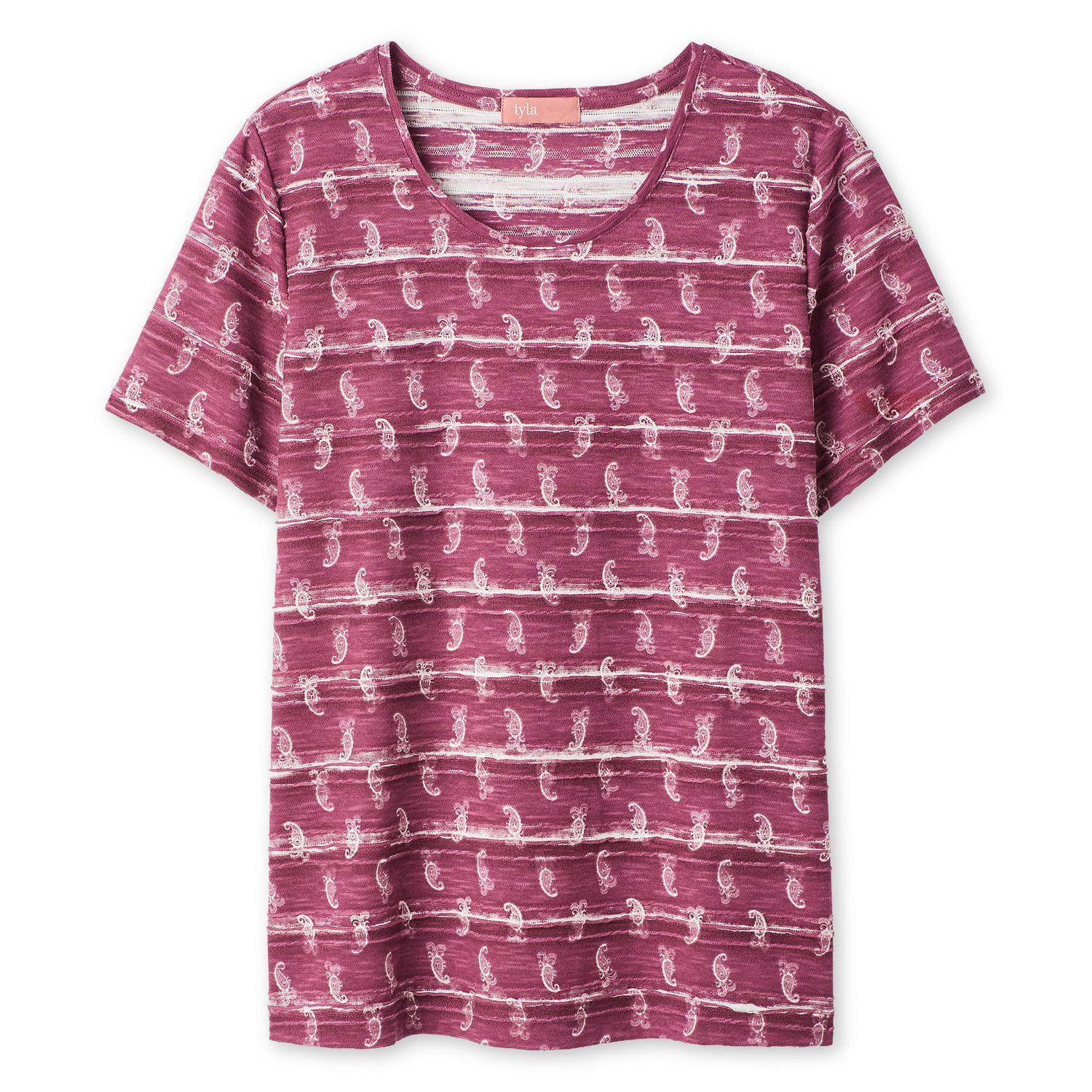 T-shirt imprimé en jacquard Iyla pour femmes