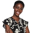 thumbnail image 4 of George Women's Printed Flutter-Sleeve Dress, 4 of 6
