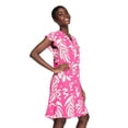 thumbnail image 2 of George Women's Printed Flutter-Sleeve Dress, 2 of 6