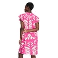 thumbnail image 3 of George Women's Printed Flutter-Sleeve Dress, 3 of 6