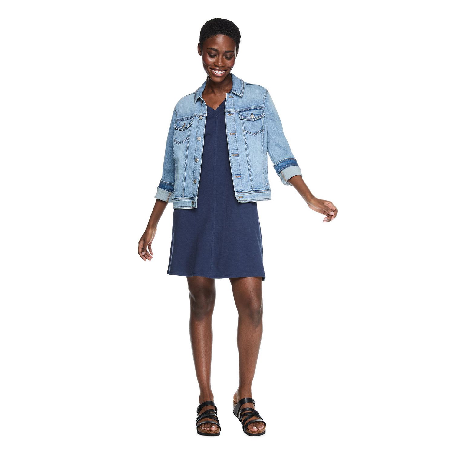 Robe débardeur en tricot jersey flammé George pour femmes