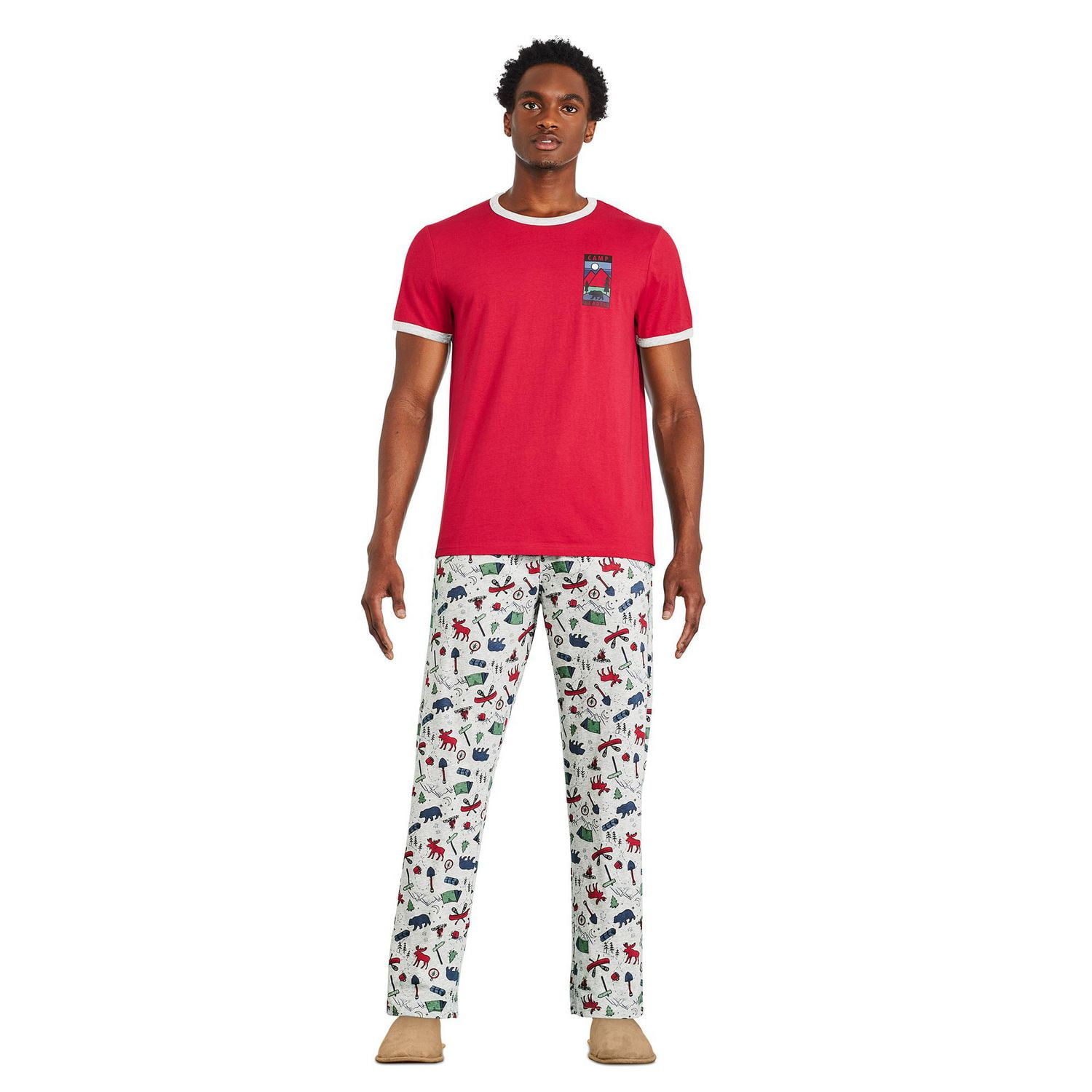 mens cotton jersey pajamas