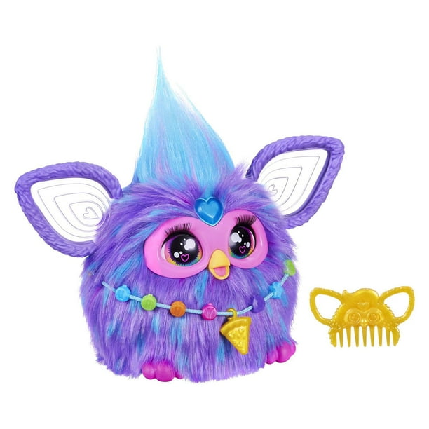 Furby Violet, 15 accessoires de mode, jouets interactifs en peluche pour  filles et garçons de 6 ans, animatronique à activation vocale