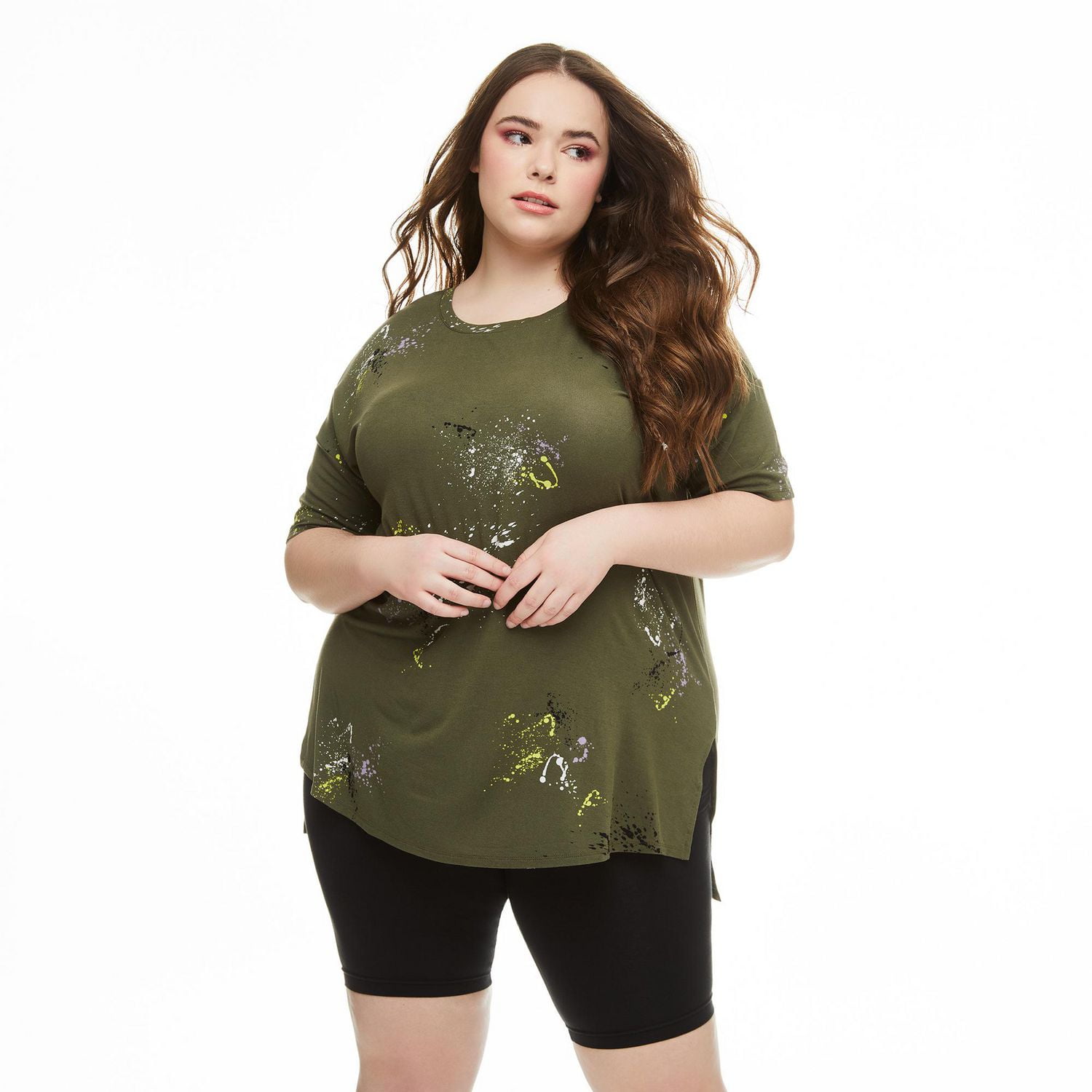 Harper + Zoe Plus Women's Oversized Tunic Tee