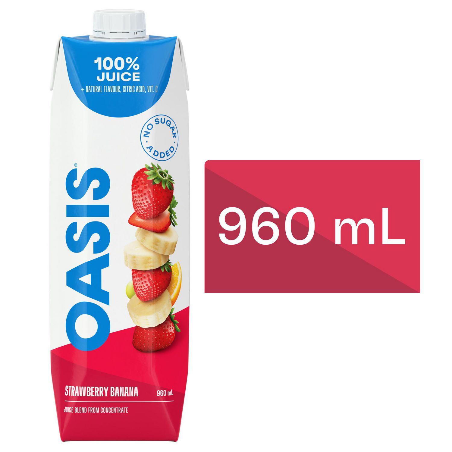 Oasis FruitZoo Strawberry Banana Fruit Juice Blend with Vitamins ...