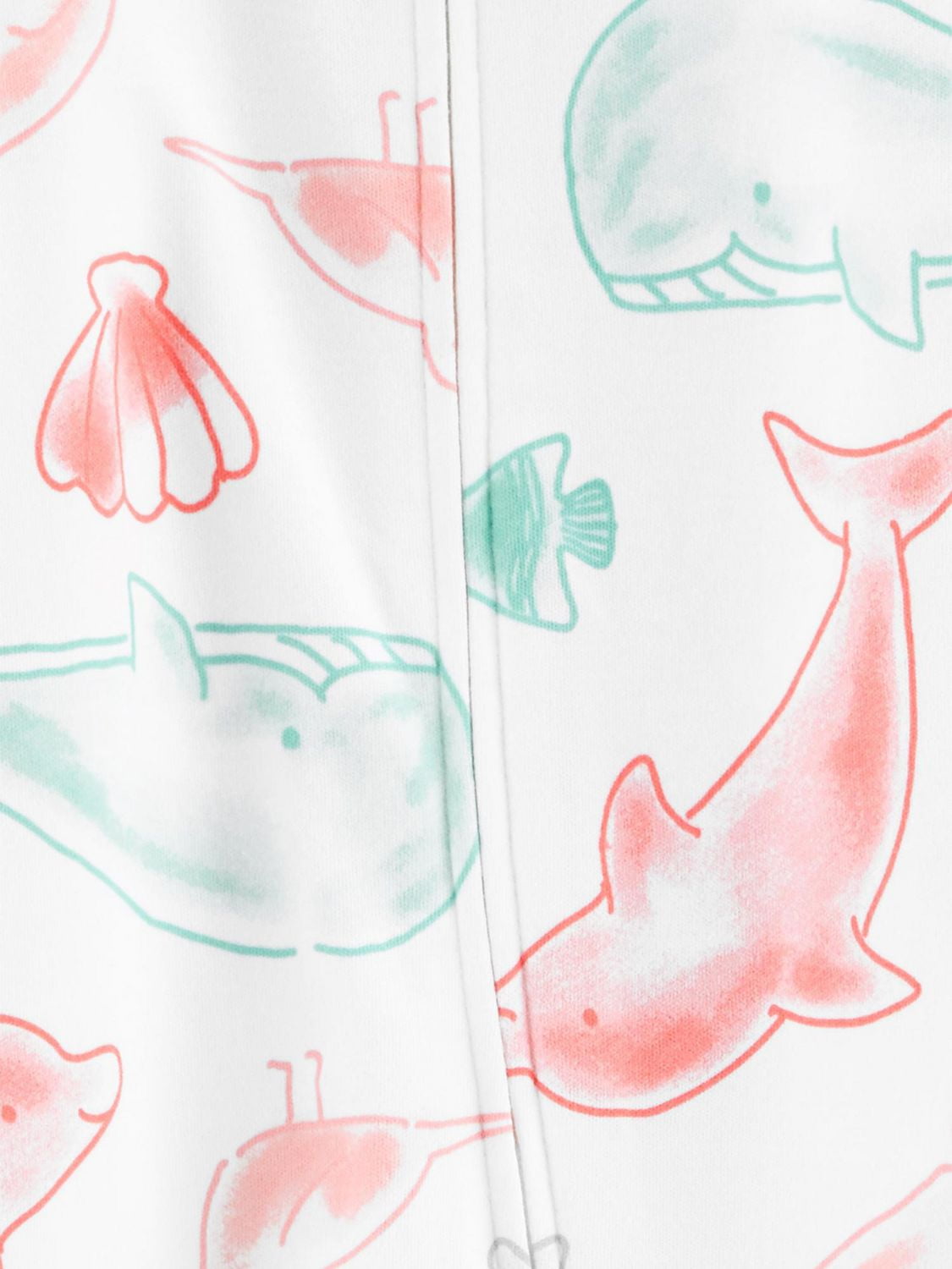 Child of Mine made by Carter's Newborn Girls' Sleep N Play Outfit - Sea Creatures