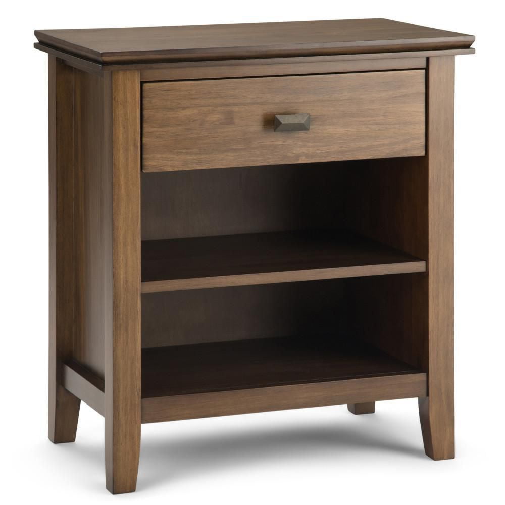 Stratford Solid Wood 24 inch Wide Contemporary Bedside Nightstand Table ...