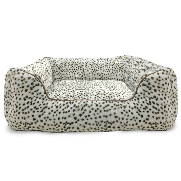 Sleep Zone Snow Leopard Step in Dog Bed 31" Walmart.ca