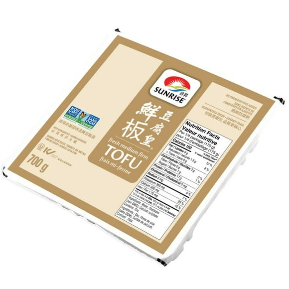 Sunrise 4 morceaux de tofu mi-ferme en paquet frais 4 morceaux de tofu mi-ferme en paquet frais 700g