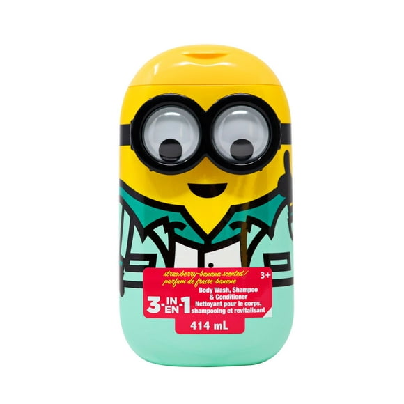 Minions 3D 3 in 1 Kid's Wash, Soft and gentle 3-in-1 wash