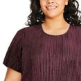 thumbnail image 4 of George Plus Women's Metallic Dot Sequin Tee Dress, 4 of 6